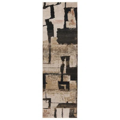 Sanaa Abstract Brown Area Rug | Wayfair North America