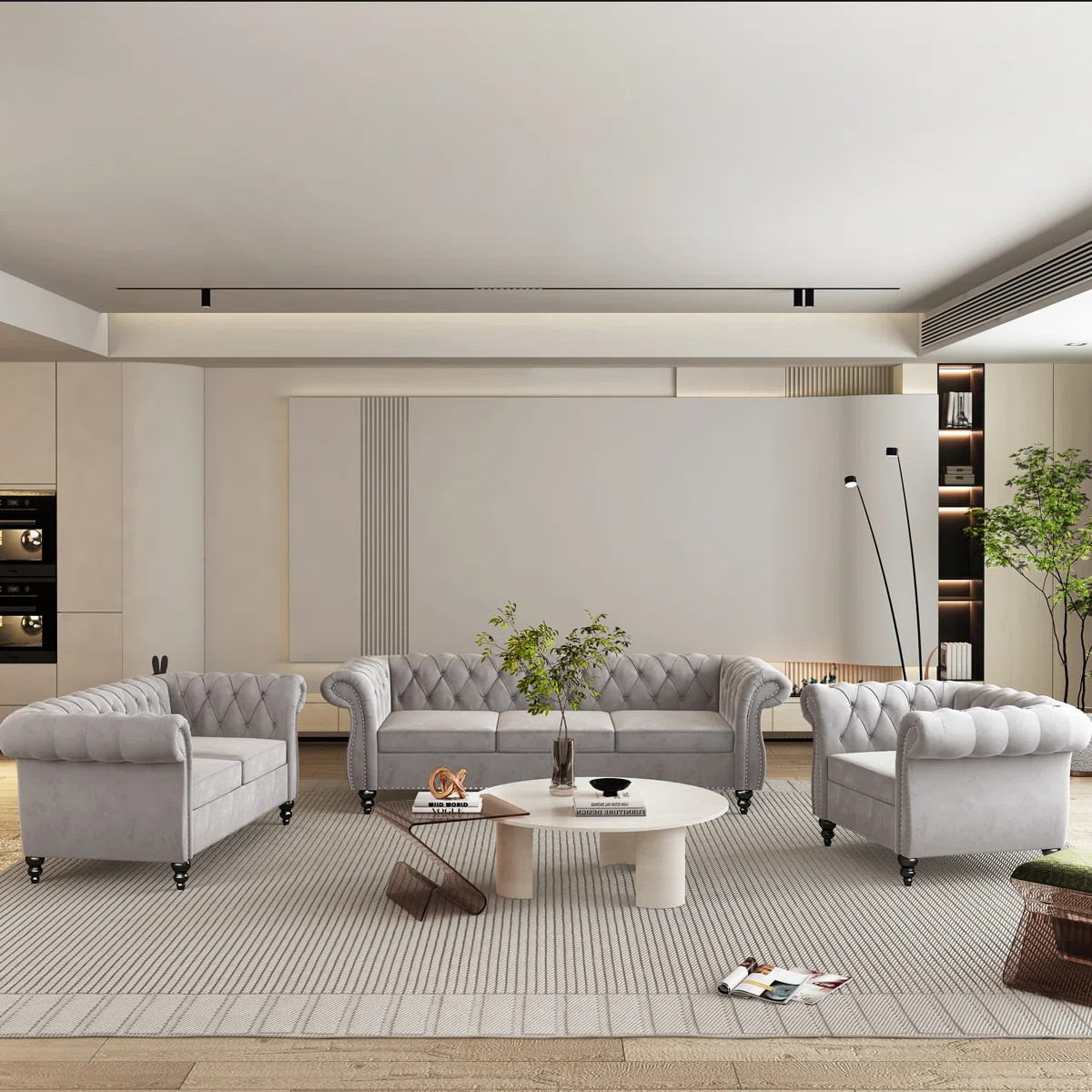 Elebash 3 - Piece Velvet Living Room Set | Wayfair North America