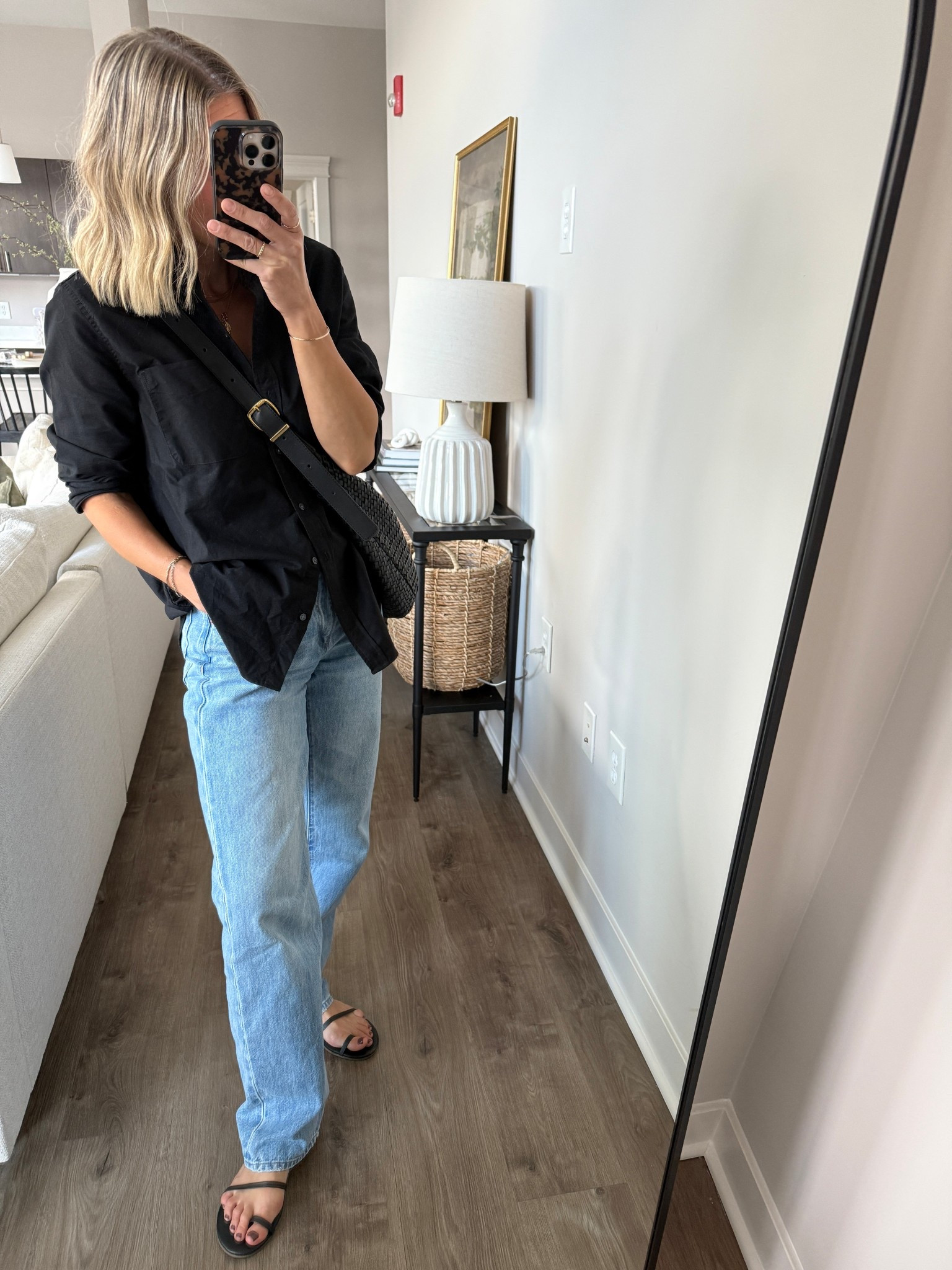 Wearing 25/regular jeans, 6 oxford, sandals tts 

#LTKOver40 #LTKStyleTip #LTKFindsUnder100