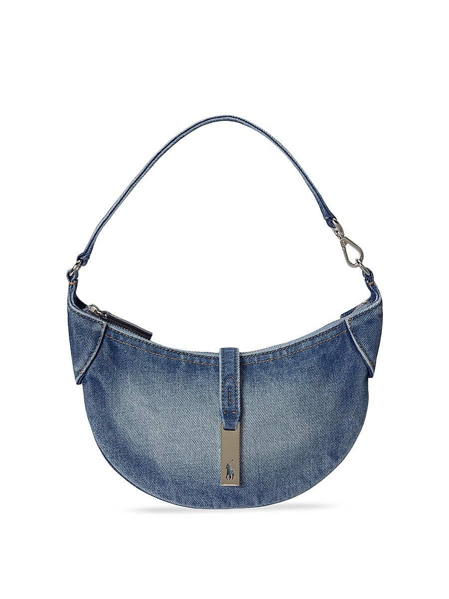 Women's Small Denim Shoulder Bag - Joan Wash | Saks Fifth Avenue