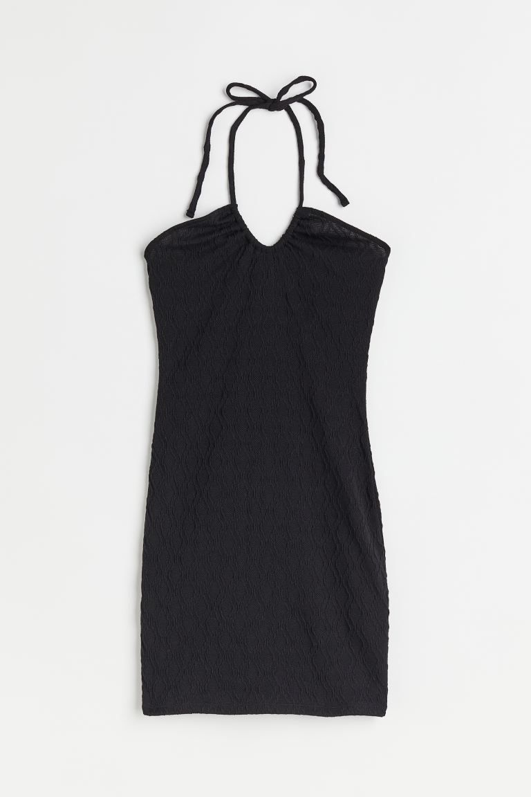 Halterneck Dress - Black - Ladies | H&M US | H&M (US + CA)