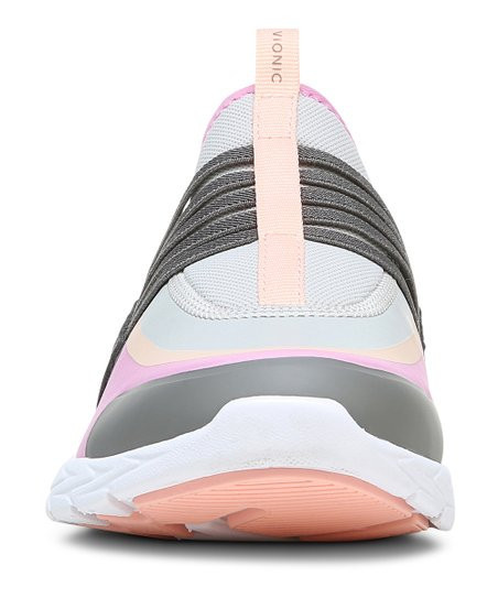 Vionic Gray & Pink Vayda Sneaker - Women | Zulily