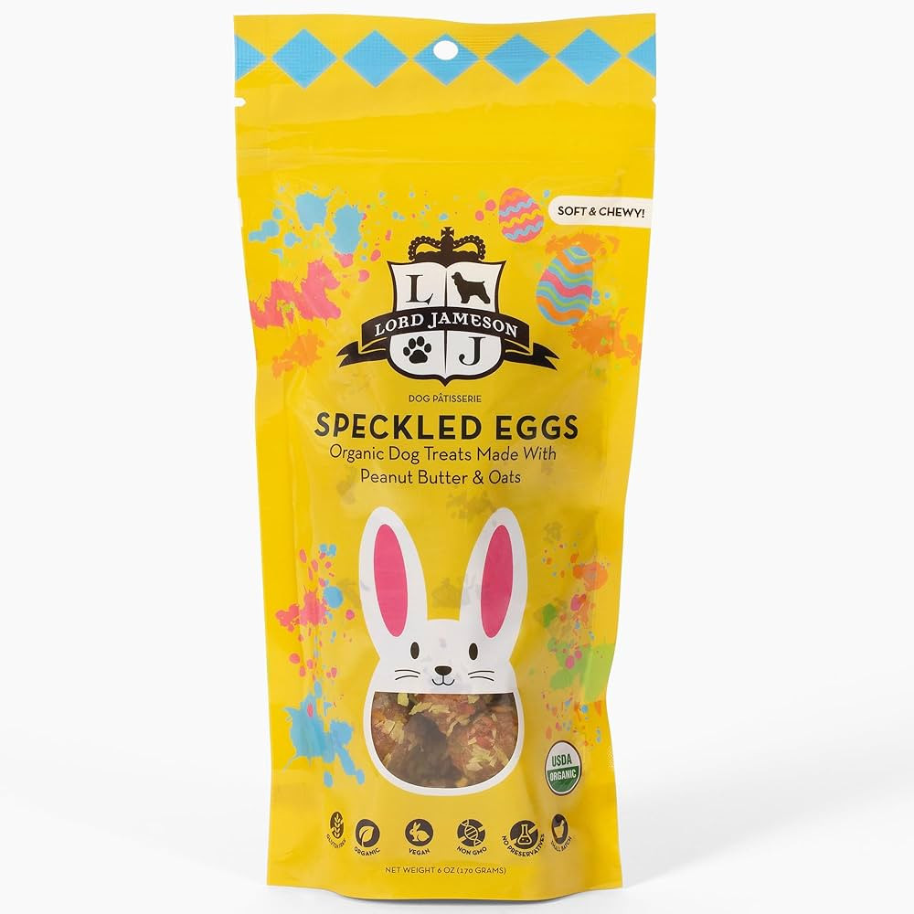 Lord Jameson Speckled Eggs | Soft & Chewy Organic Dog Treats, Organic Peanut Butter and Superfood... | Amazon (US)