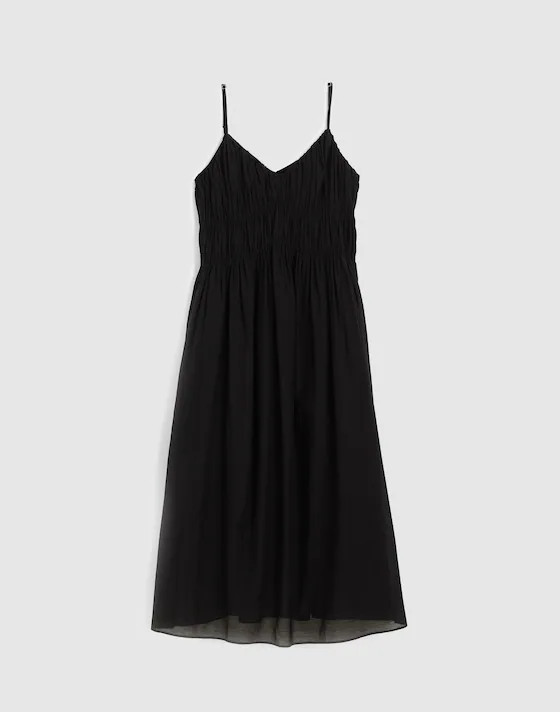 Ruched V-Neck Sleeveless Maxi Dress | Madewell
