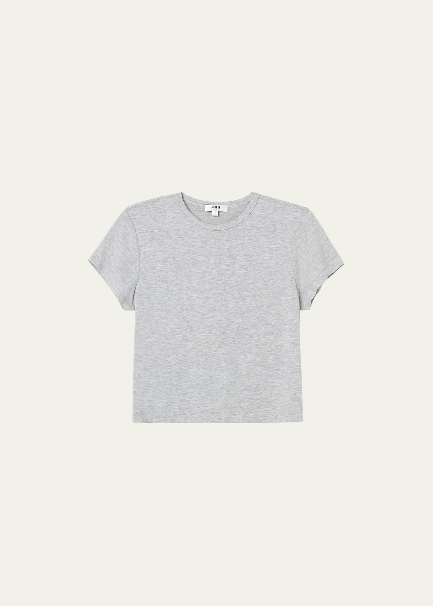 AGOLDE Adine Cropped Cotton Crewneck Tee | Bergdorf Goodman