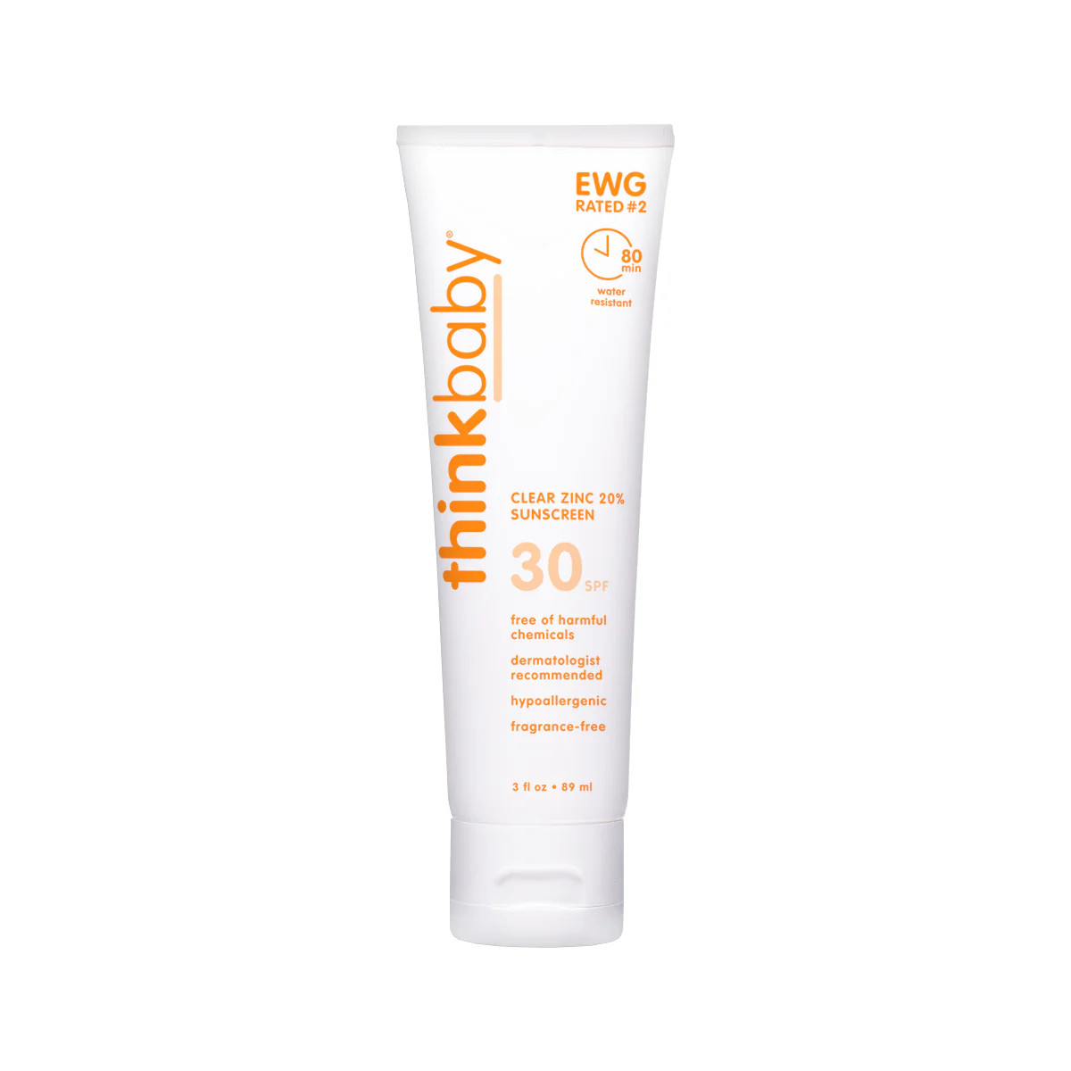 Thinkbaby Clear Zinc Sunscreen SPF 30 | GOTHINK