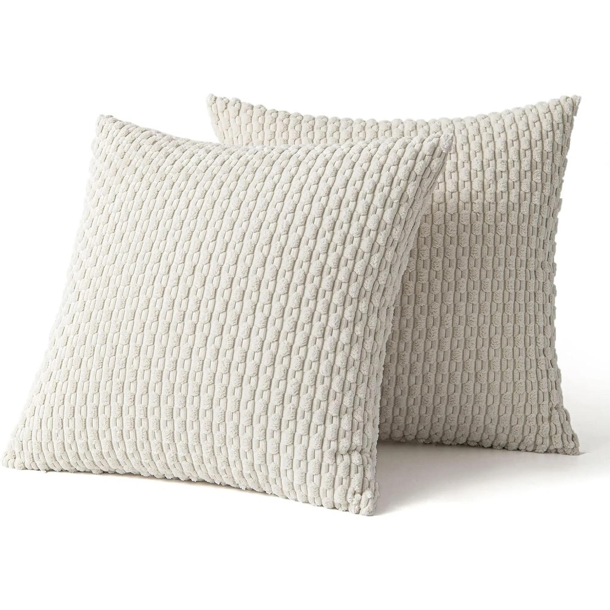 Cozy Throw Pillow Cover 2pcs (Set of 2) | Wayfair North America