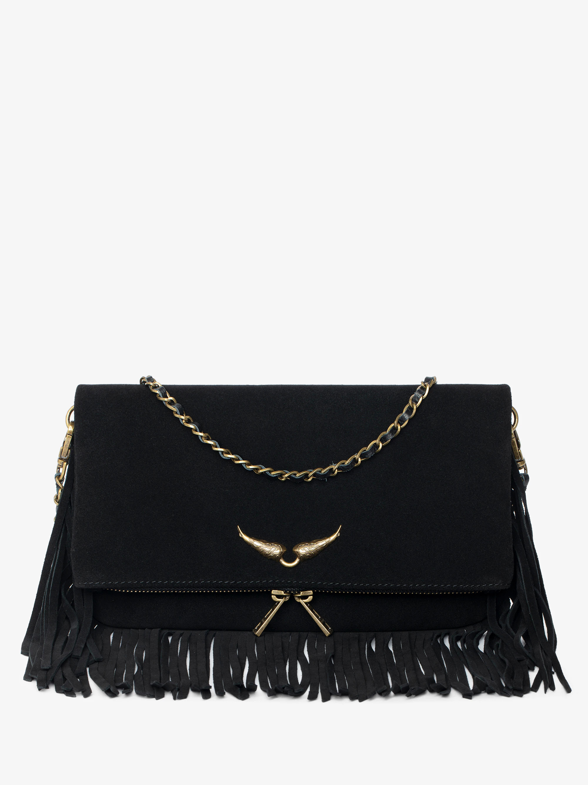 Rock Suede Fringes Clutch | Zadig et Voltaire (US)