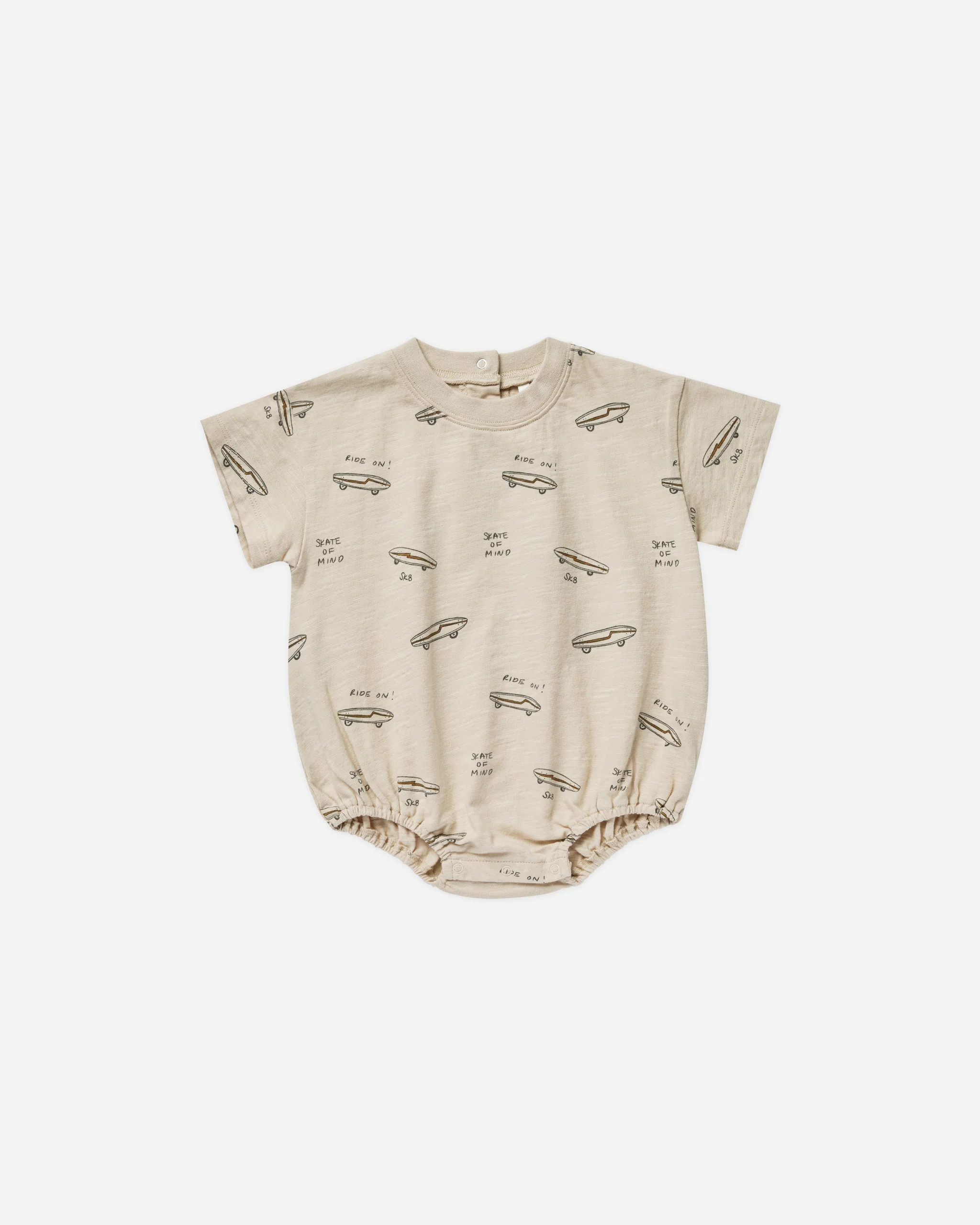 Relaxed Short Sleeve Bubble Romper || Skate | Rylee + Cru