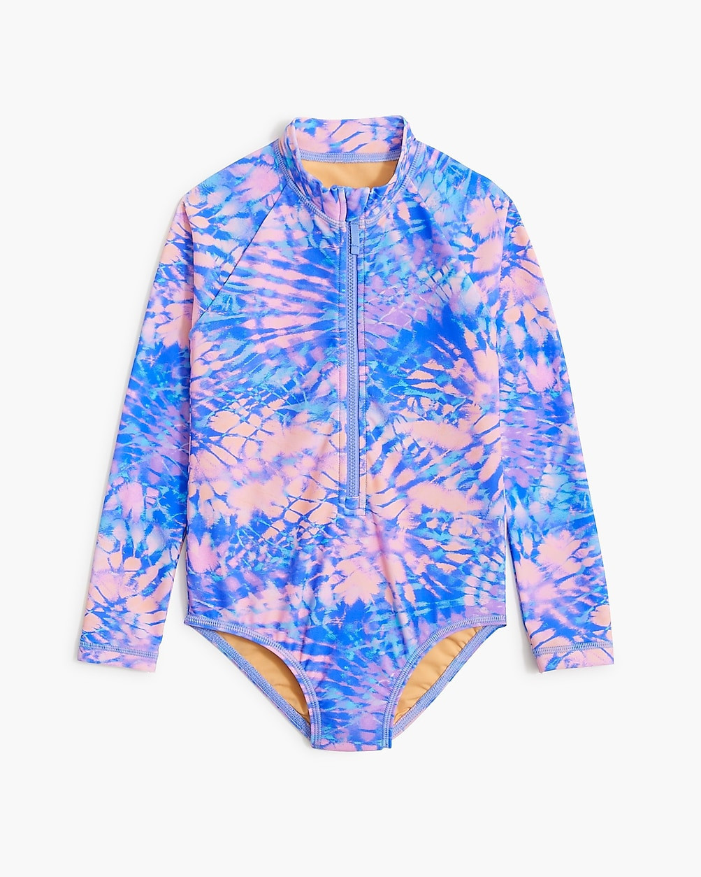 Girls' tie-dye rash guard swimsuit | J.Crew Factory