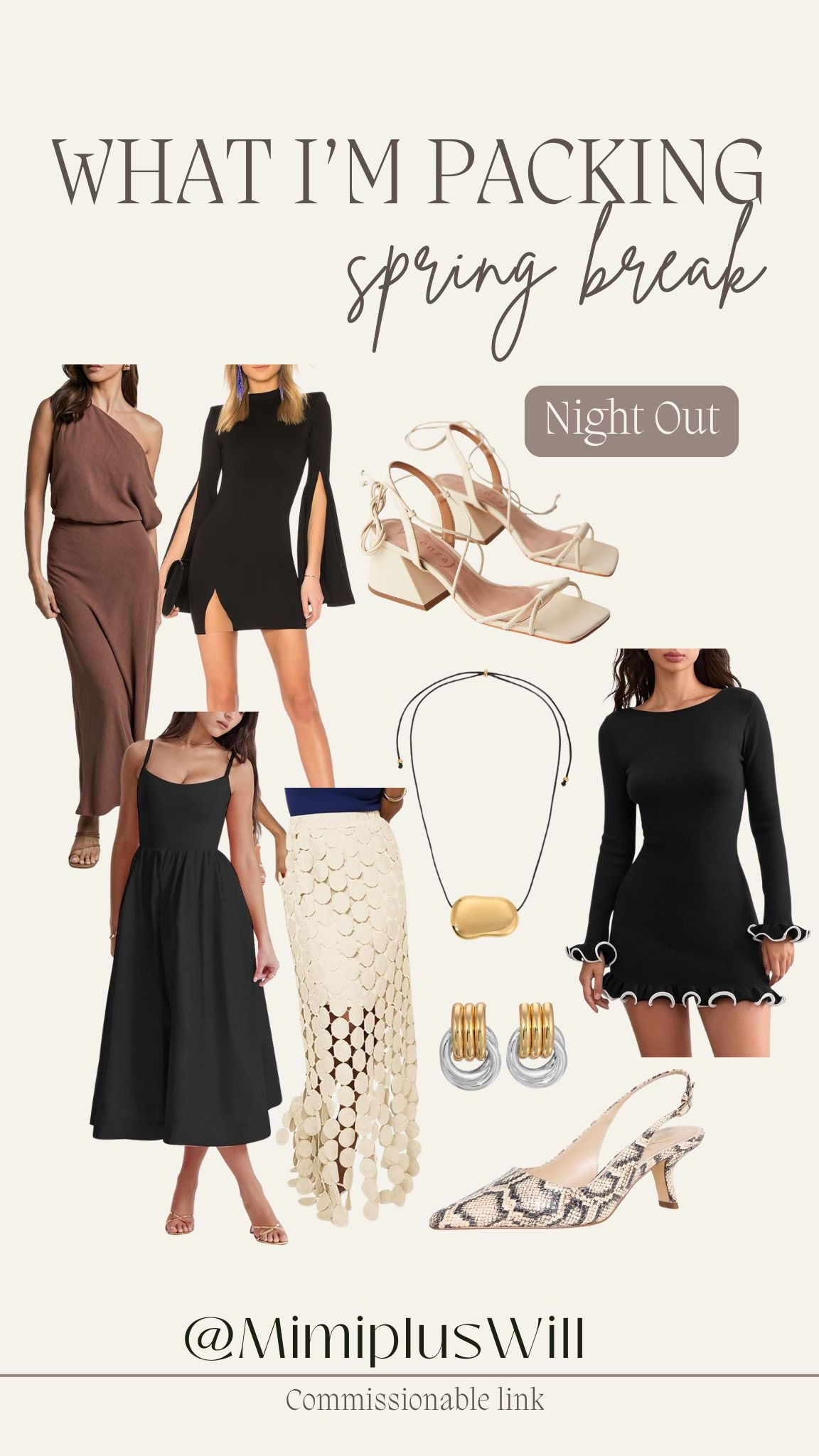 Spring break outfits for nights out! 

Petite friendly dresses, plus heels and accessories

I'm 5'0" 145 lbs

#LTKTravel #LTKStyleTip #LTKPetite