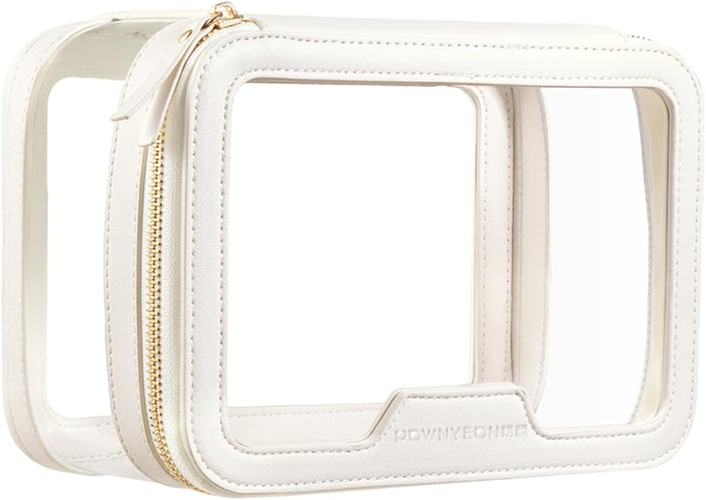 ROWNYEON Clear Makeup Case Toiletry Bag Multipurpose Travel Makeup Train Case Portable Cosmetic O... | Amazon (US)