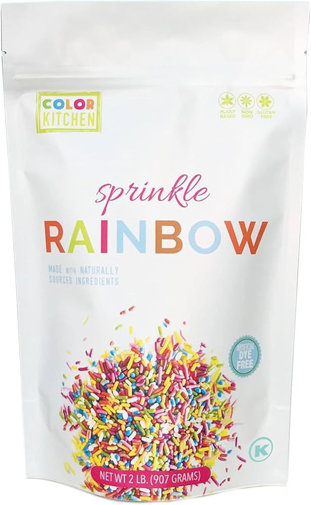 ColorKitchen Rainbow Sprinkles 2 LB Bag - Natural Ingredients | Bakery | Bulk | Sprinkles for Cup... | Amazon (US)