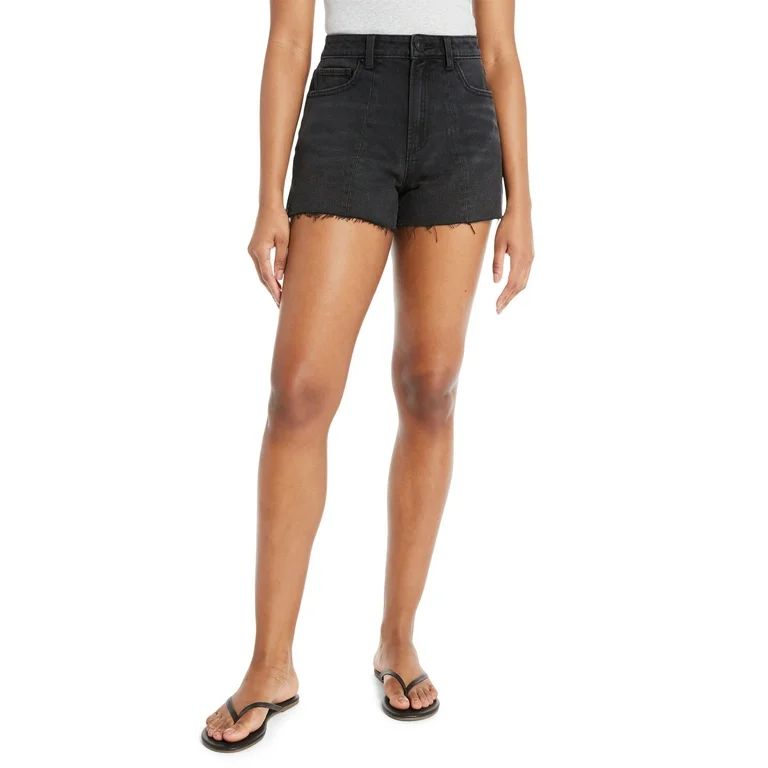 No Boundaries Juniors Seamed Denim Shorts, Sizes 1-21 | Walmart (US)