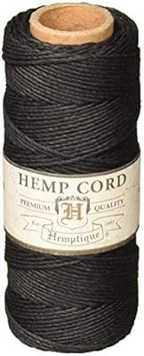 Hemptique 100% Hemp Cord Spool - 62.5 Meter Hemp String - Made with Love - No. 20 ~ 1mm Cord Thre... | Amazon (US)