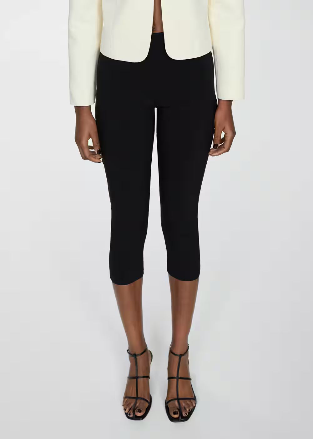 Capri leggings with zipper -  Women | Mango USA | MANGO (US)