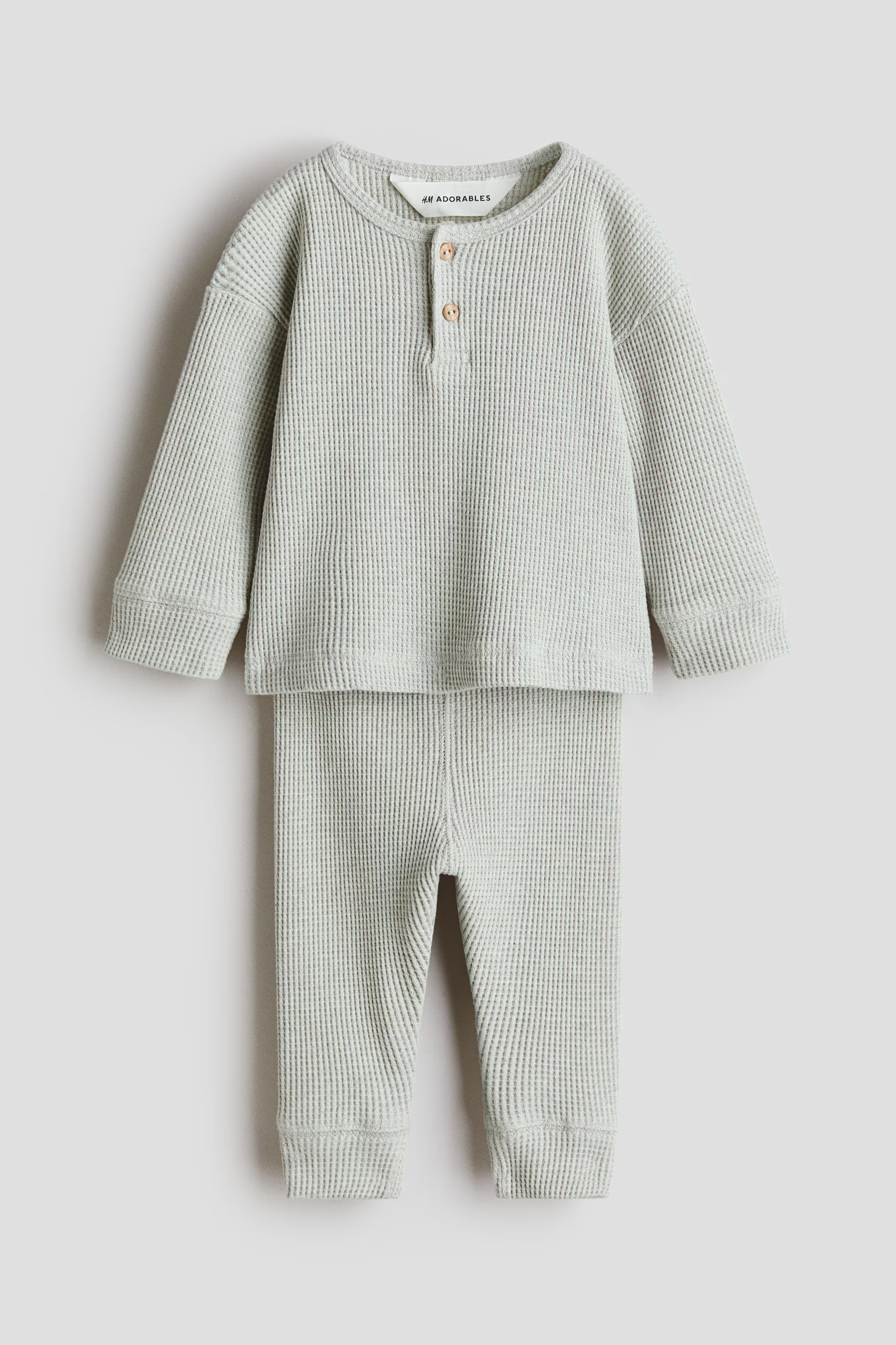 2-Piece Waffled Cotton Set | H&M (US + CA)