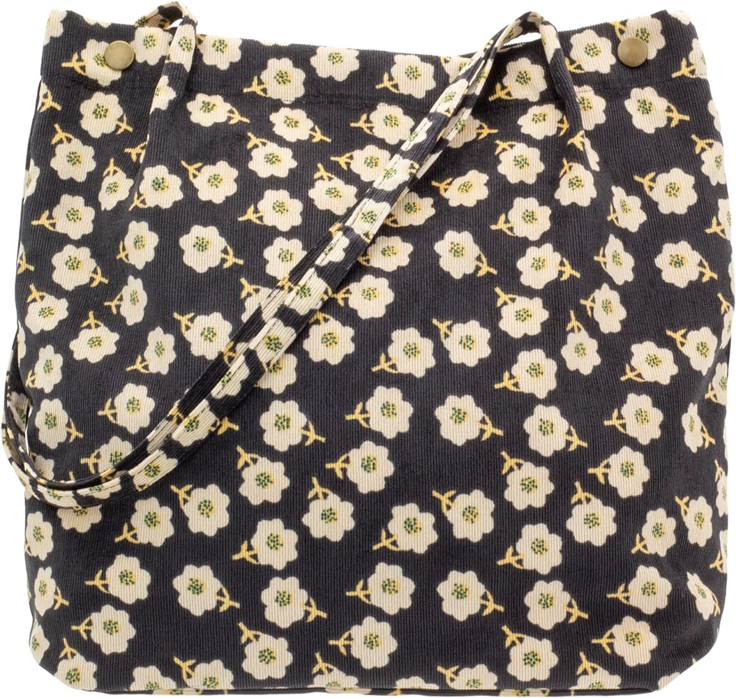 PAZIMIIK Corduroy Tote Bags for Women Travel Reusable Grocery Shopping Shoulder Go-to Everyday Ba... | Amazon (US)