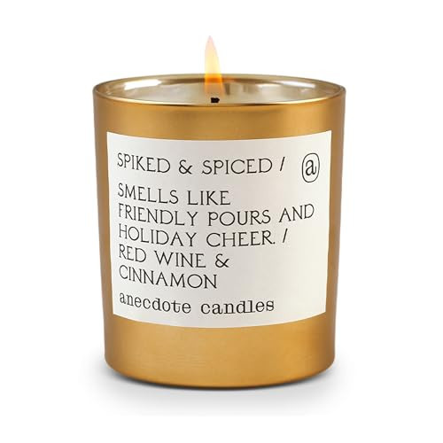 Anecdote Candles ‘Spiked & Spiced' Coconut Soy Wax Candle Jar | Premium Hand Poured & Long Burning | Red Wine & Cinnamon Scent | Phthalate-Free | for Home, Office, Gift - 7.8 Oz | Amazon (US)