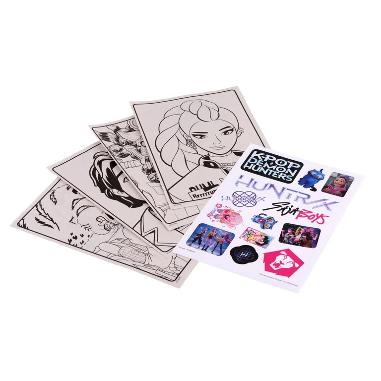 Crayola K Pop Demon Hunters Coloring Book, 96 Pgs, Arts and Crafts, Easter Basket Stuffers, Scree... | Walmart (US)