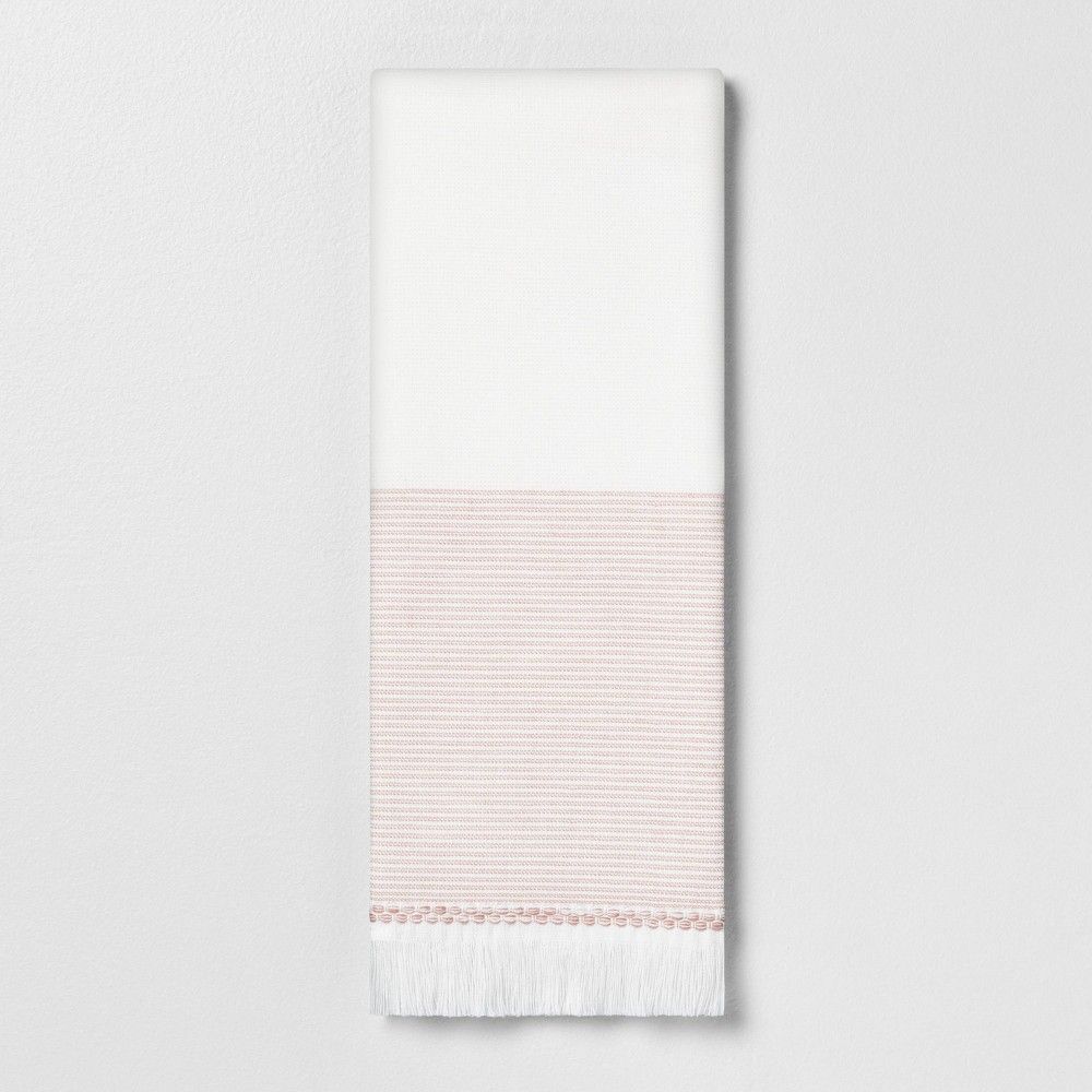 Hand Towel Microstripe Copper - Hearth & Hand with Magnolia | Target