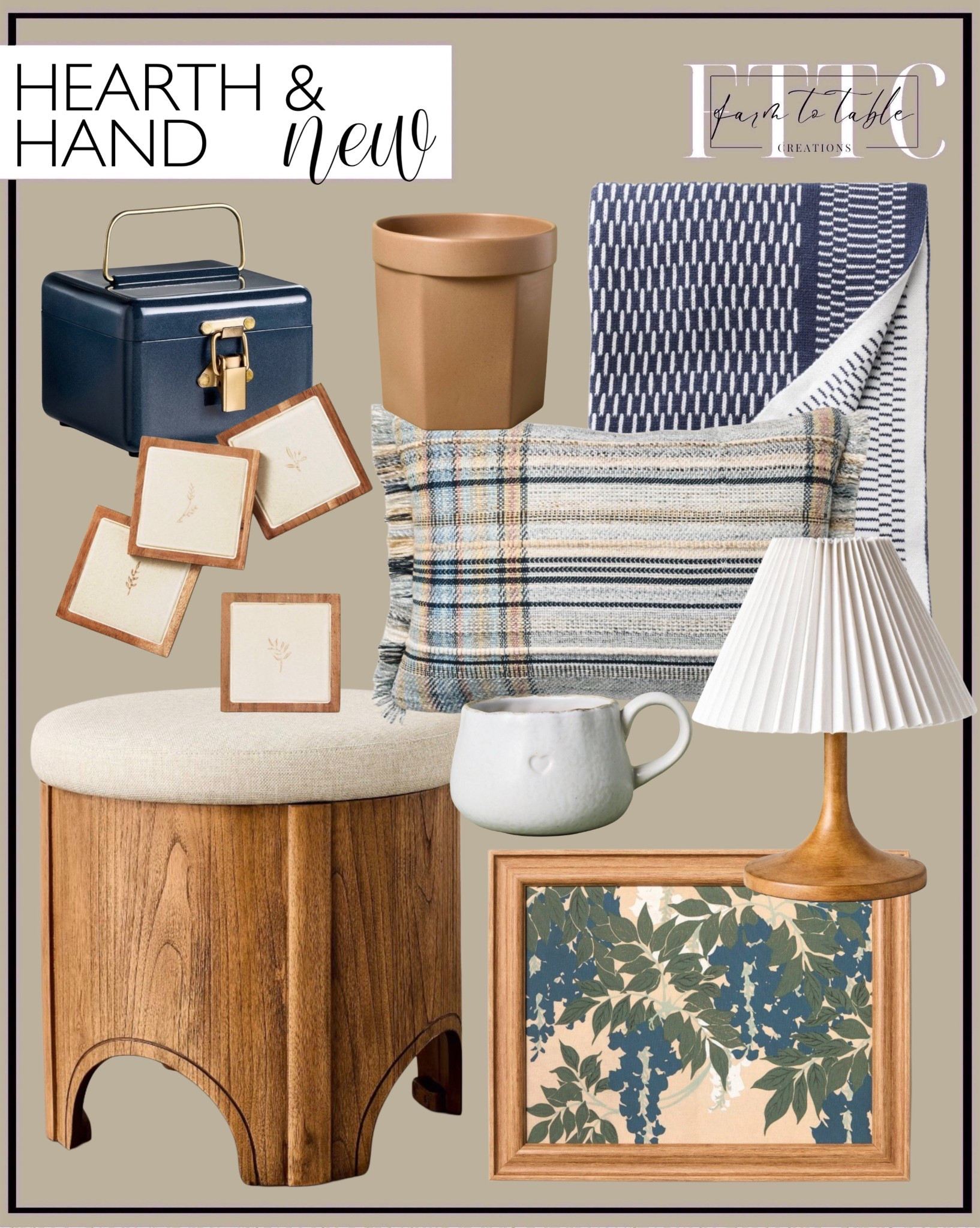 Hearth & Hand with Magnolia New Target Drop (December Online Release)

Follow @farmtotablecreations on Instagram for more home finds & styling ideas.

Another look at the new Hearth & Hand collection at Target, and this one is filled with the prettiest cozy details—warm wood accents, soft plaids, classic blues, and those timeless everyday pieces that work all year long. It’s the kind of collection that layers effortlessly into your home without feeling seasonal or trendy.

✨ Key details to know:
The collection launches online December 21 at 3:00 AM EST. These Hearth & Hand drops tend to sell quickly, so I linked everything here to make it easy to shop as soon as it goes live.

Perfect for adding warmth to entry tables, coffee stations, shelves, or small cozy corners around the house.

#target #hearthandhand #hearthandhandwithmagnolia #targethome #targetfinds #newarrivals #homefinds #homedecor #neutraldecor #wooddecor #cozyhome #throwpillows #pillows #tablelamp #tabletop #mugs #coffeestation #entrywaydecor #shelfstyling #targetstyle

#LTKHome #LTKFindsUnder50