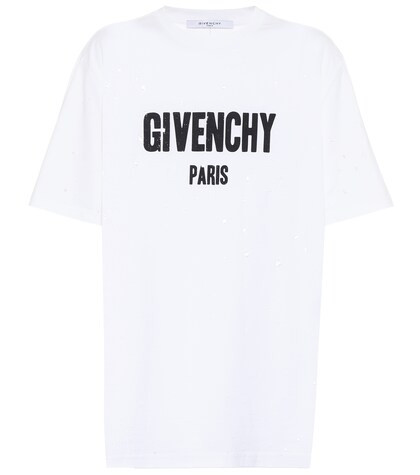 Distressed cotton T-shirt | Mytheresa (FR)