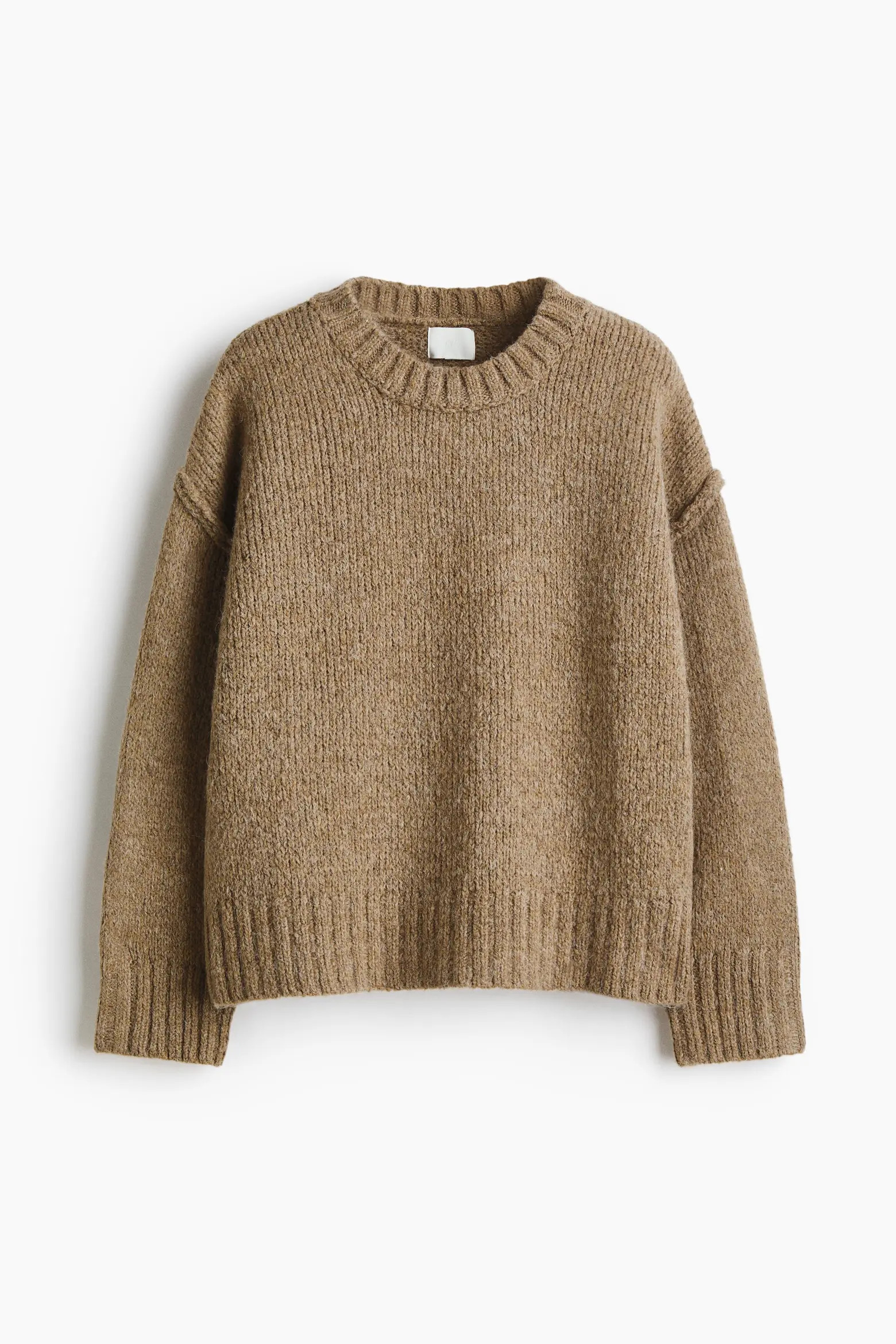 H&M Oversized Jumper in Light Beige at Nordstrom, Size X-Large | Nordstrom