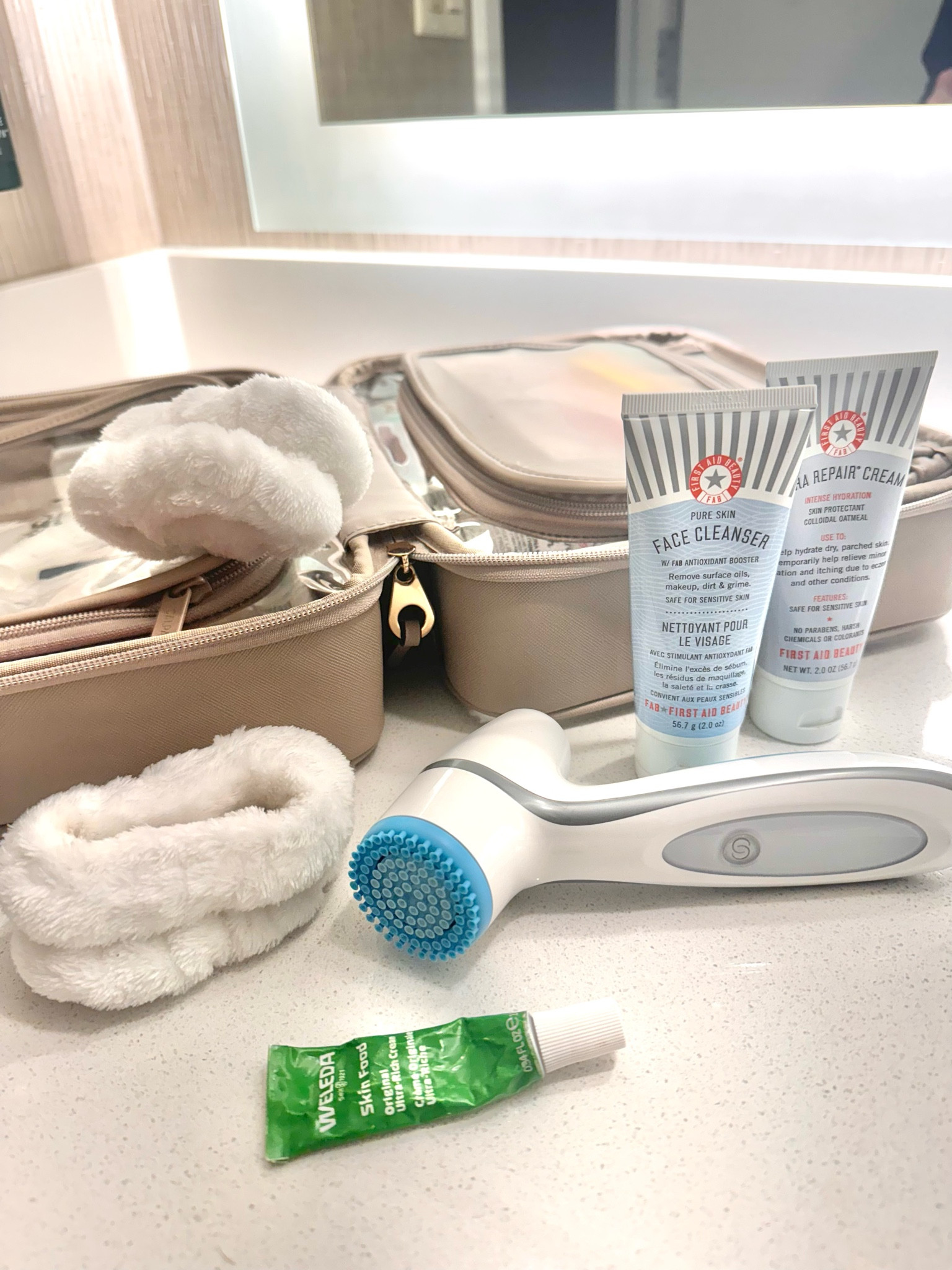 Gangs all here! 

This travel bag is a MUST to carry all of my essentials (and more). The quality is top notch! This is the size large and you can fit full size toiletries inside!


#LTKitbag #LTKbeauty #LTKtravel