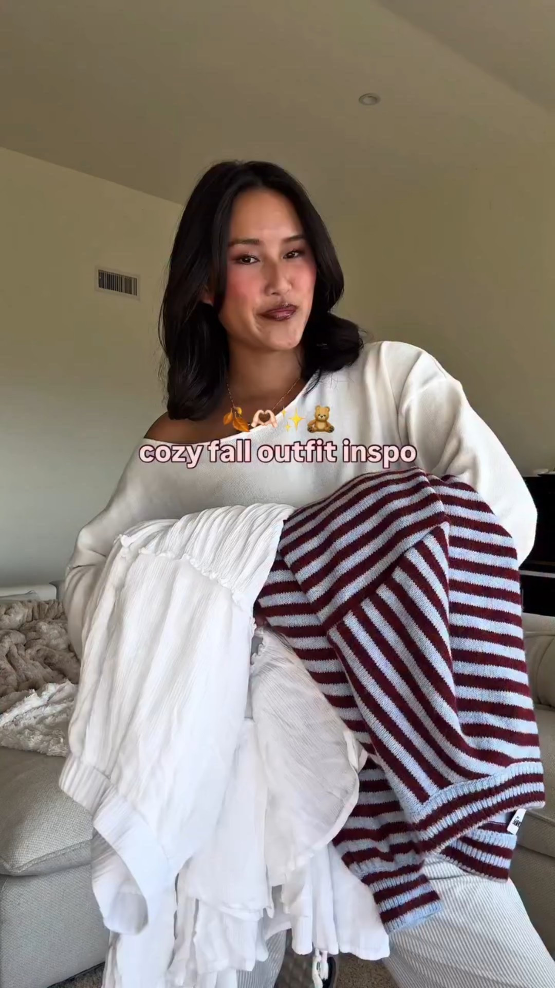 coastal grandma vibes☁️ 

outfit recipe:
top + skirt @princesspolly 
necklace @oursparechange 
earrings @caitlynminimalist 
bag @gap 
shoes @ugg 

#outfitinspo #cozystyle #coastalgrandmother #falloutfitinspo #fallstyle #getdressedwithme #grwm #pintereststyle #pinterestinspired

FALL OUTFIT
COASTAL GRANDMA STYLE
COZY STYLE 
COZY OUTFIT INSPO
OUTFIT IDEA
STYLE INSPO

#LTKFindsUnder100 #LTKSeasonal #LTKStyleTip