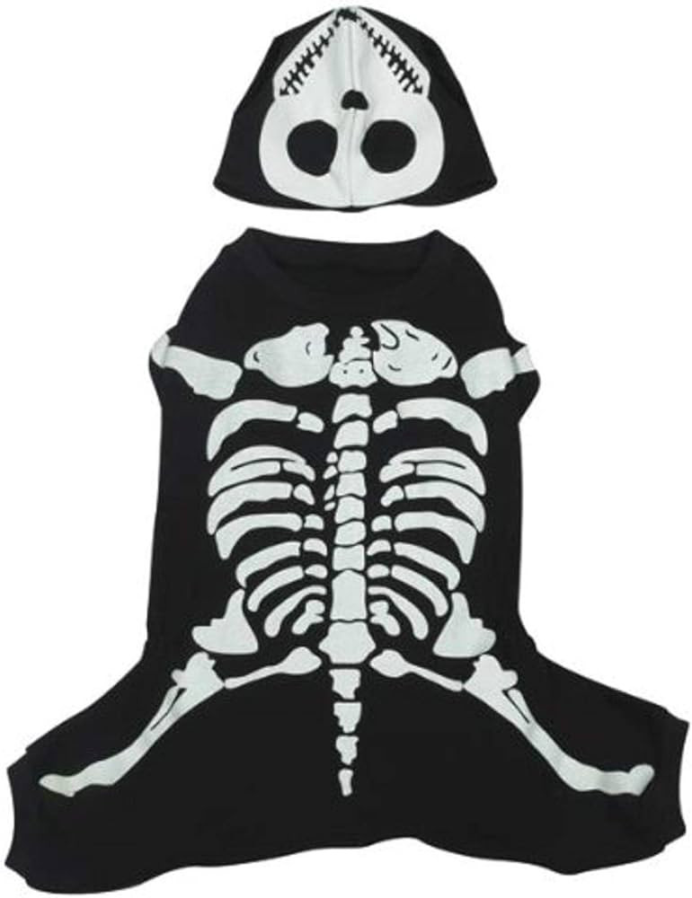 Casual Canine Cotton Glow Bones Dog Costume, Small, 12-Inch | Amazon (US)