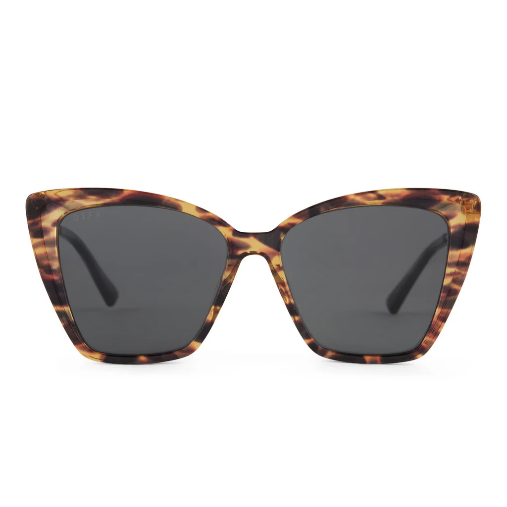BECKY II - WILD TORTOISE+ GREY + POLARIZED SUNGLASSES | DIFF Eyewear