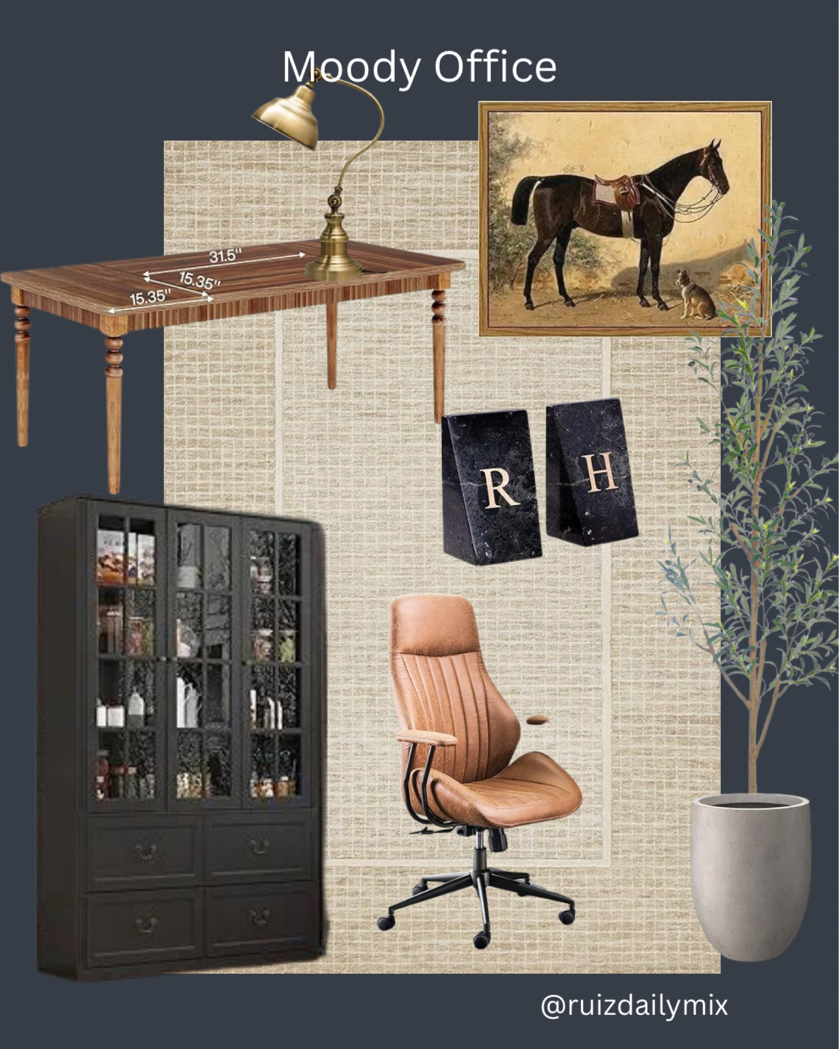 Moody Office Inspo 