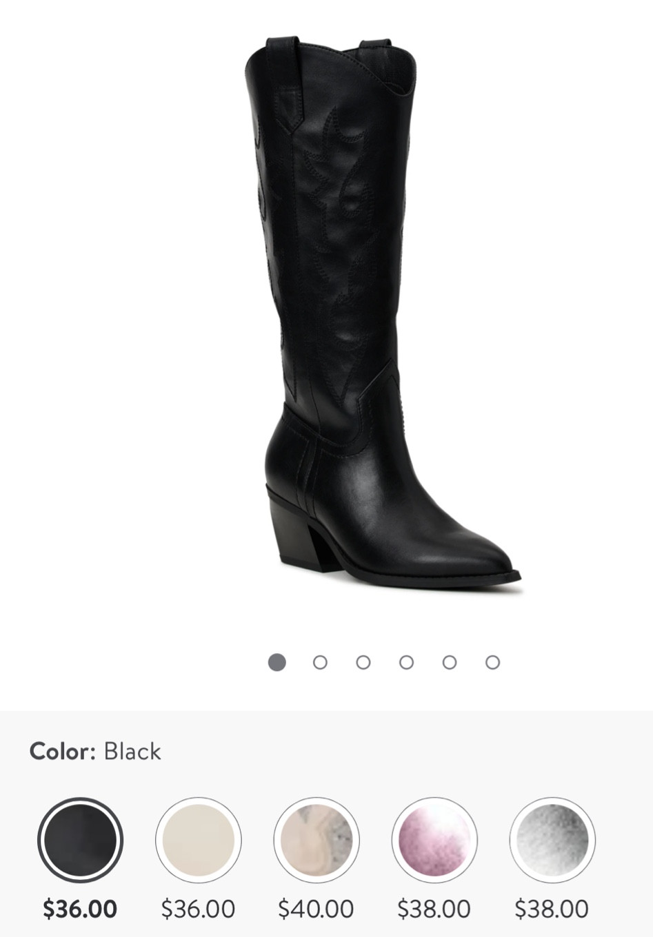 Affordable cowboy boots, comes in 5 colors! For country show or a cowgirl fit! 

#LTKSaleAlert #LTKStyleTip #LTKOver40