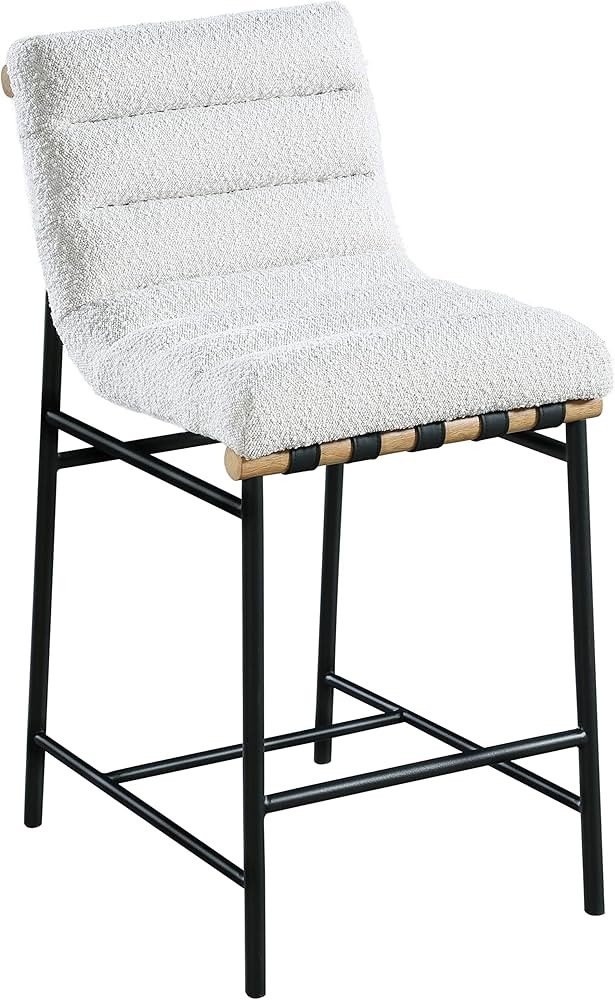Meridian Furniture 857Cream-C Burke Collection Modern | Contemporary Boucle Fabric Upholstered Co... | Amazon (US)