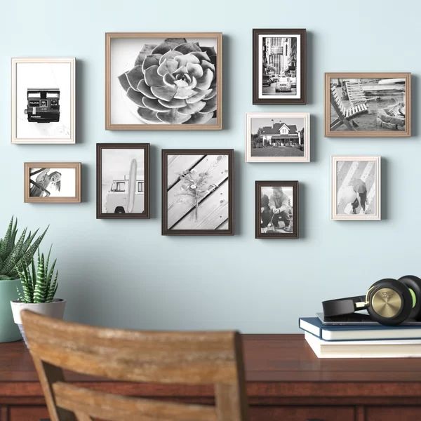 Rayburn Wood Gallery Picture Frame - Set of 10 | Wayfair North America