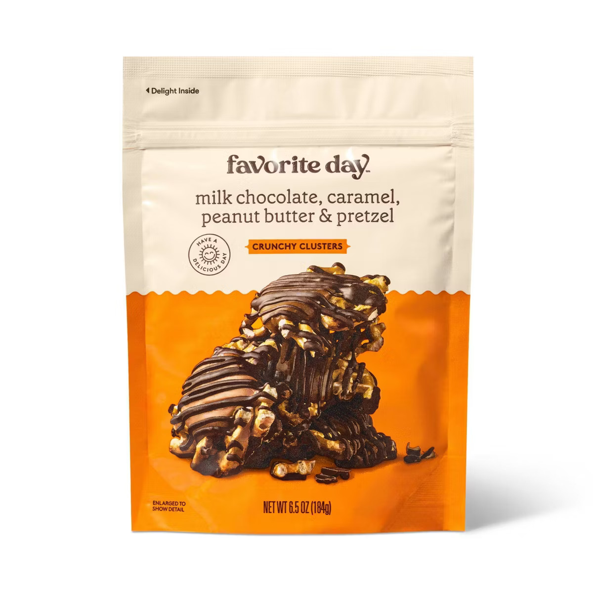 Milk Chocolate, Caramel, Peanut Butter & Pretzel Crunchy Clusters Candy - 6.5oz - Favorite Day™ | Target