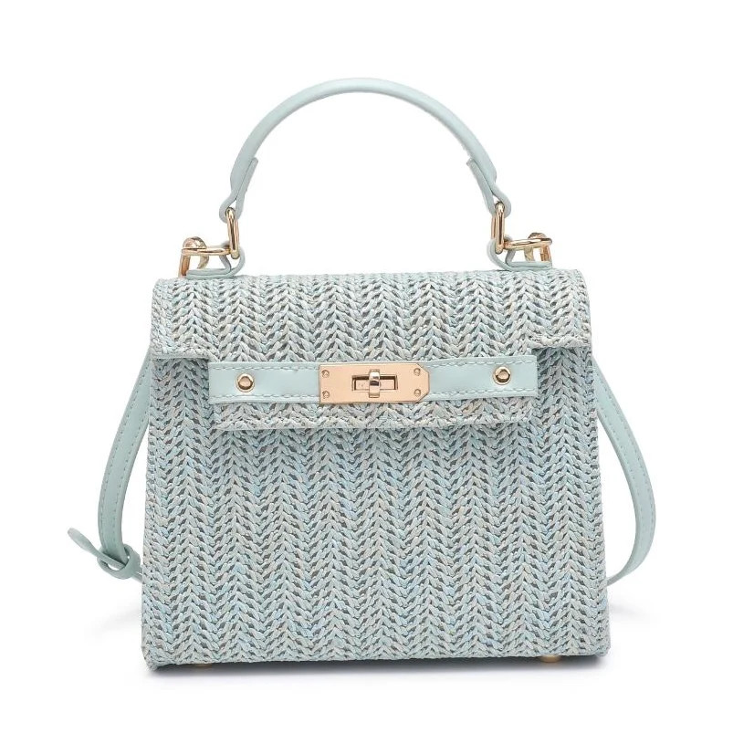 Percy Woven Light Blue Crossbody | Sea Marie Designs
