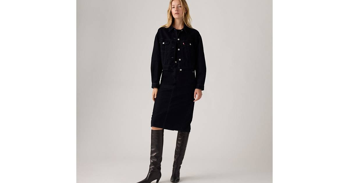 High Rise Back Slit Skirt | Levi's UK