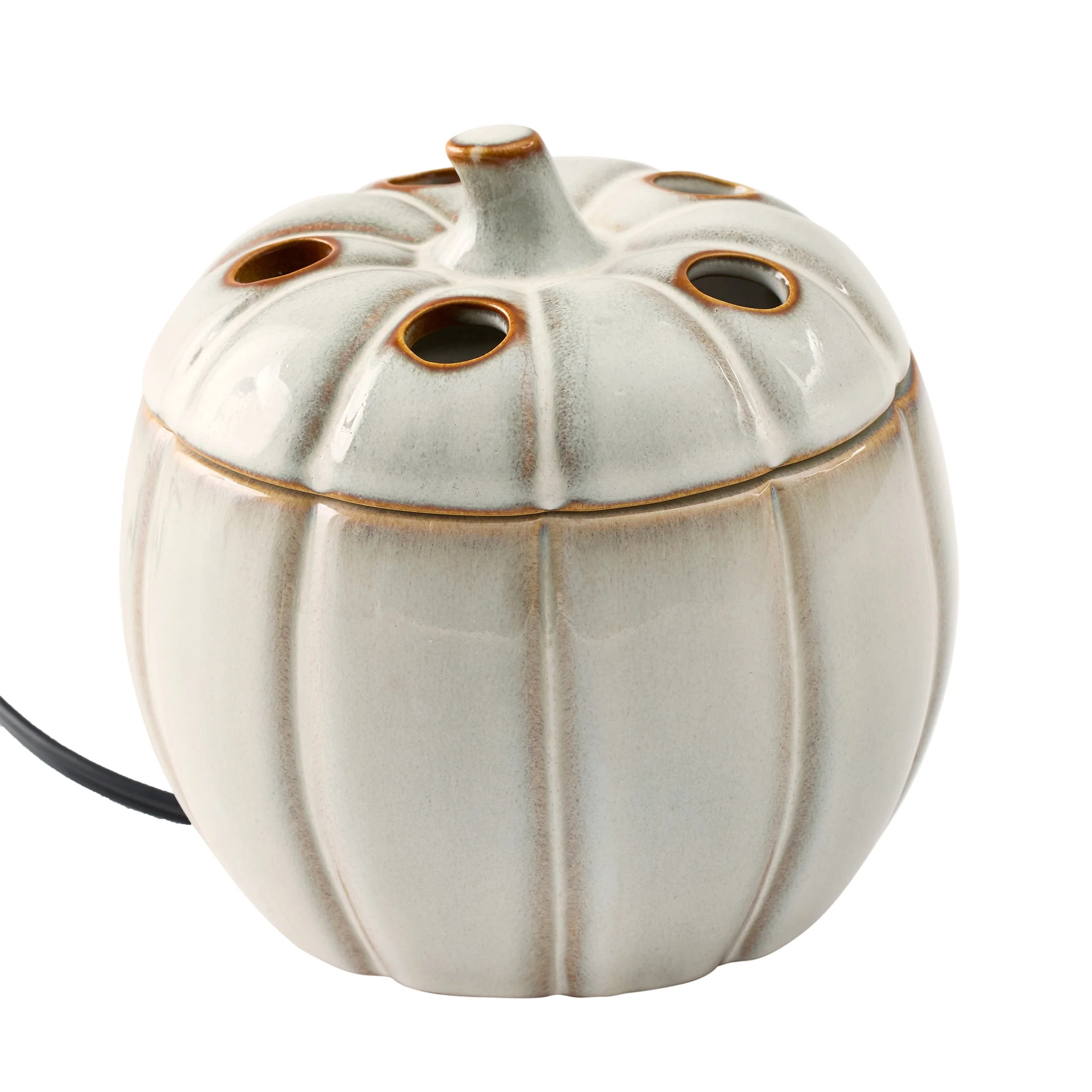BHG Reactive Glaze Pumpkin Wax Warmer + Farm Apple Pumpkin Wax Melt Starter Kit | Walmart (US)