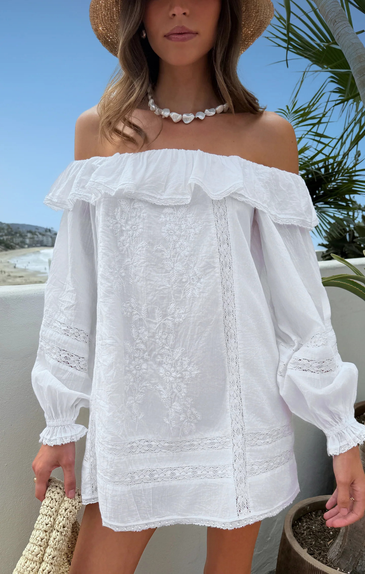 Meadow Mini Dress ~ Cream Voile Trim | Show Me Your Mumu