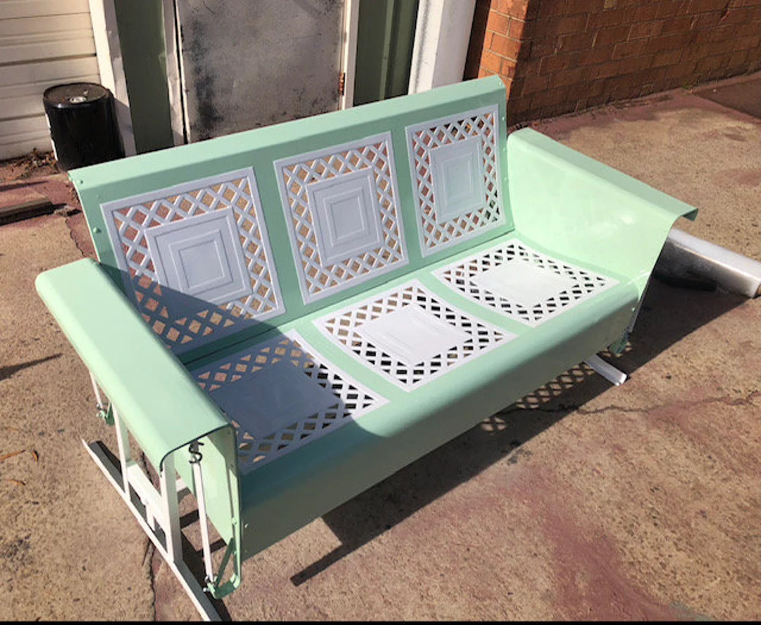 Restored and Powdercoated Vintage LATTICE Pattern 3seater - Etsy | Etsy (US)