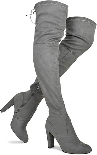 Premier Standard Women's Over The Knee Boot - Sexy Over The Knee Pullon Boot - Trendy Low Block H... | Amazon (US)