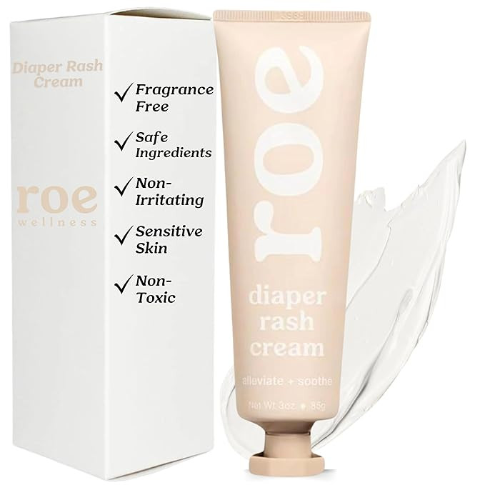 Roe Wellness- Diaper Rash Cream Paste Ointment W/Zinc Oxide | Maximum Strength Diaper Rashes Soot... | Amazon (US)