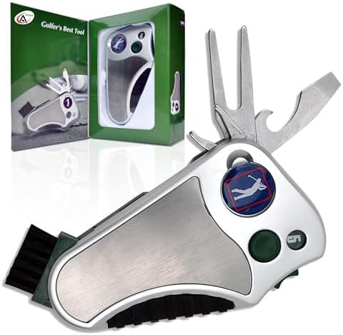 Golfer's Best Tool – 6-in-1 Golf Multitool for Men & Women | Stroke Counter, Divot Repair, Brus... | Amazon (US)