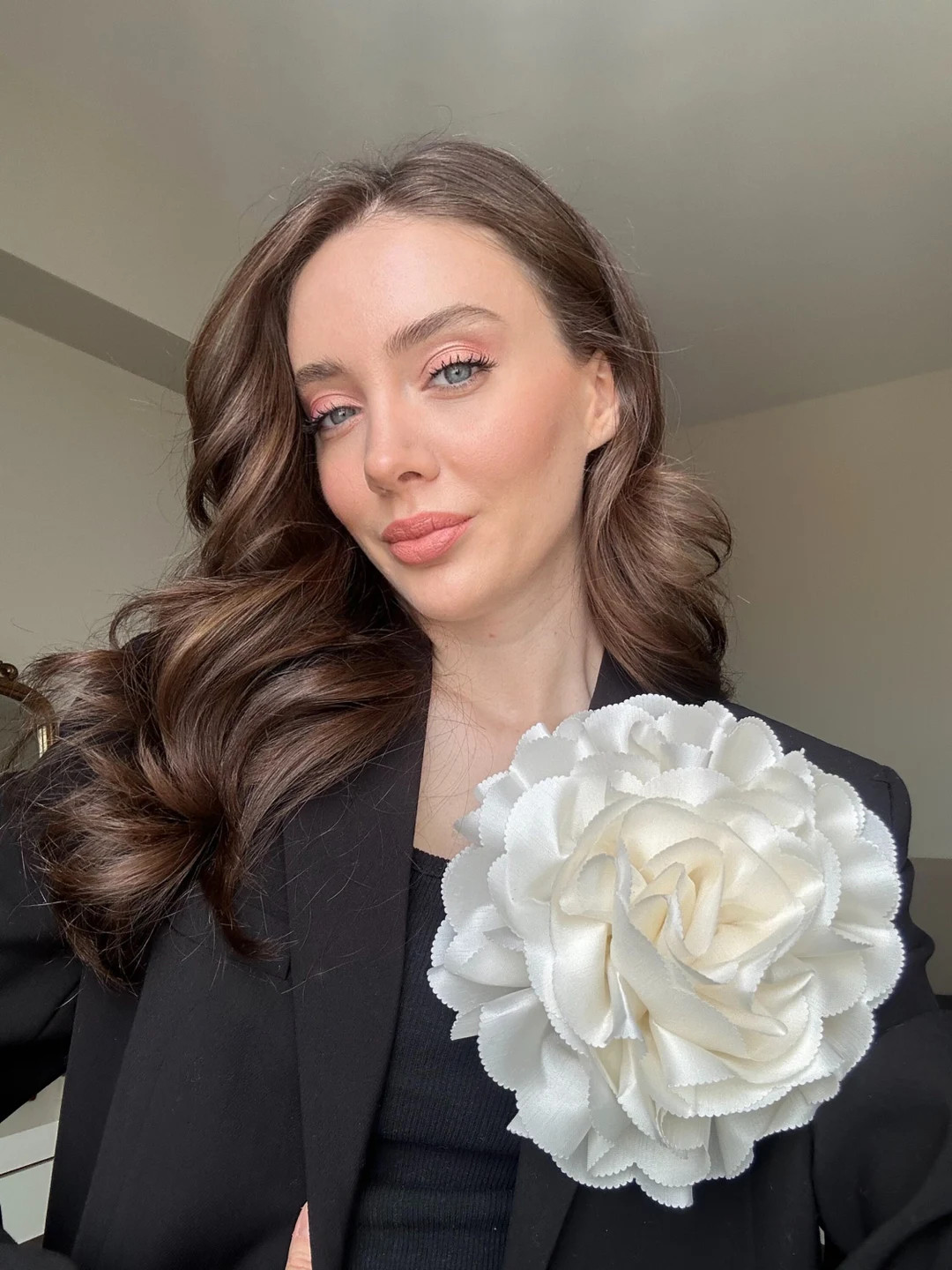 Extra Large White Rose Brooch, Oversized Flower Brooches for Women, Handmade Bridal Gift Rose Pin... | Etsy (US)