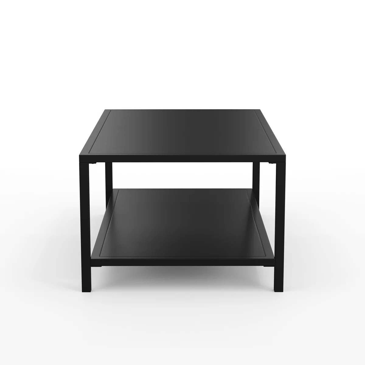 Martha Stewart Lily Pond All-Weather Steel Frame Patio Coffee Table With Lower Shelf | Wayfair North America