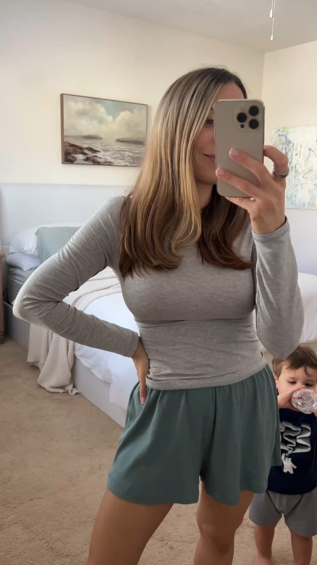 Comfy loungewear outfit from Walmart. Top is $5 and shorts are $10

#LTKootd #LTKmomlife #LTKSaleAlert