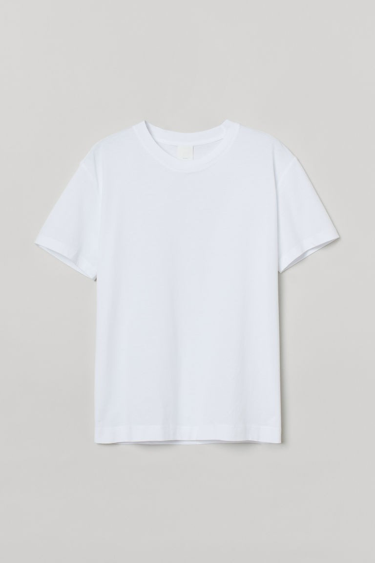 H & M - Cotton T-shirt - White | H&M (UK, MY, IN, SG, PH, TW, HK)