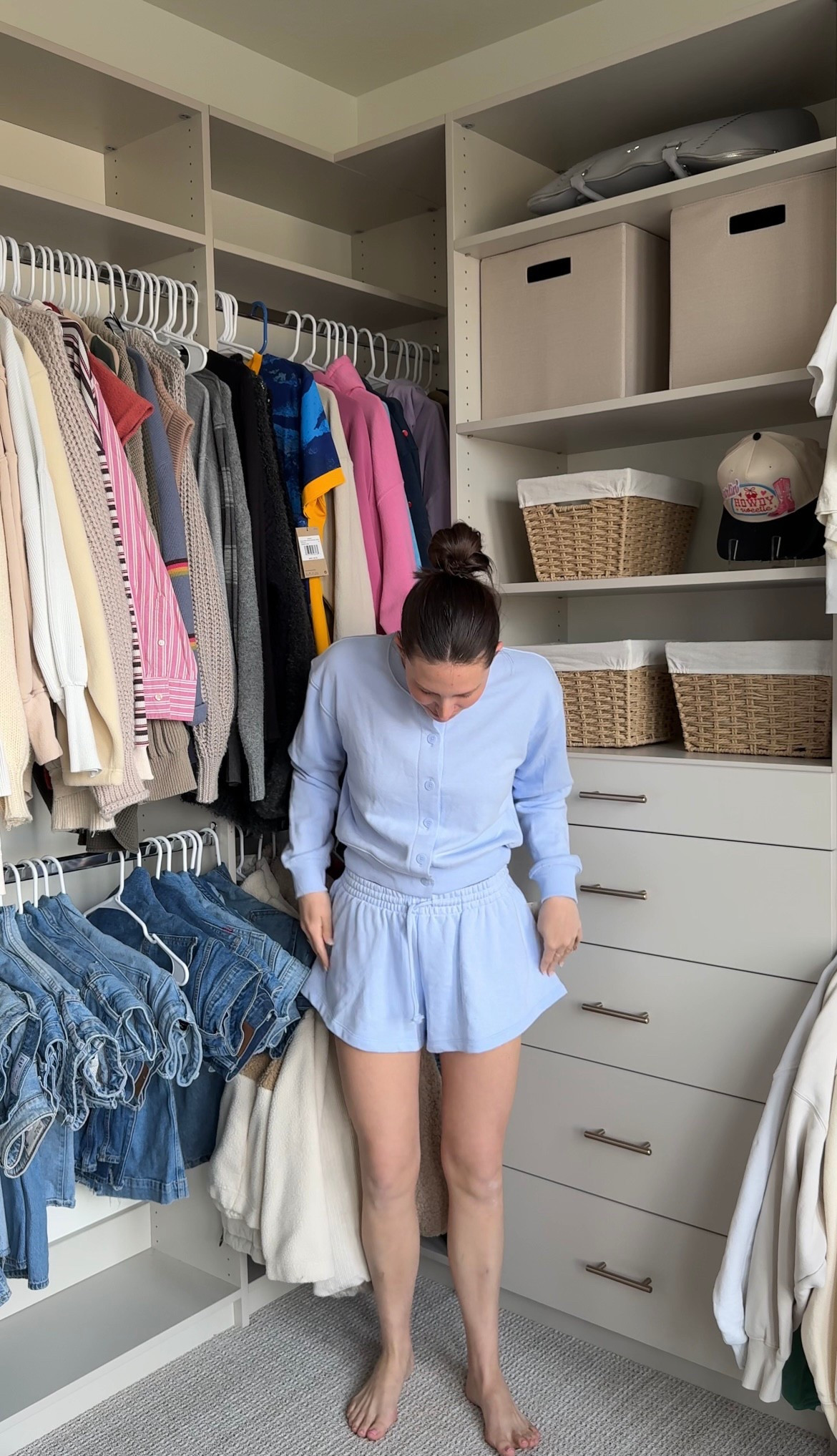 Wearing size small in both!